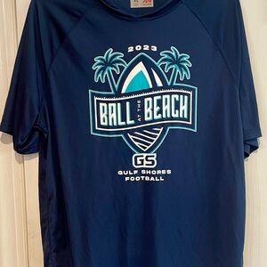 Navy Blue 'Ball at the Beach' T-Shirt